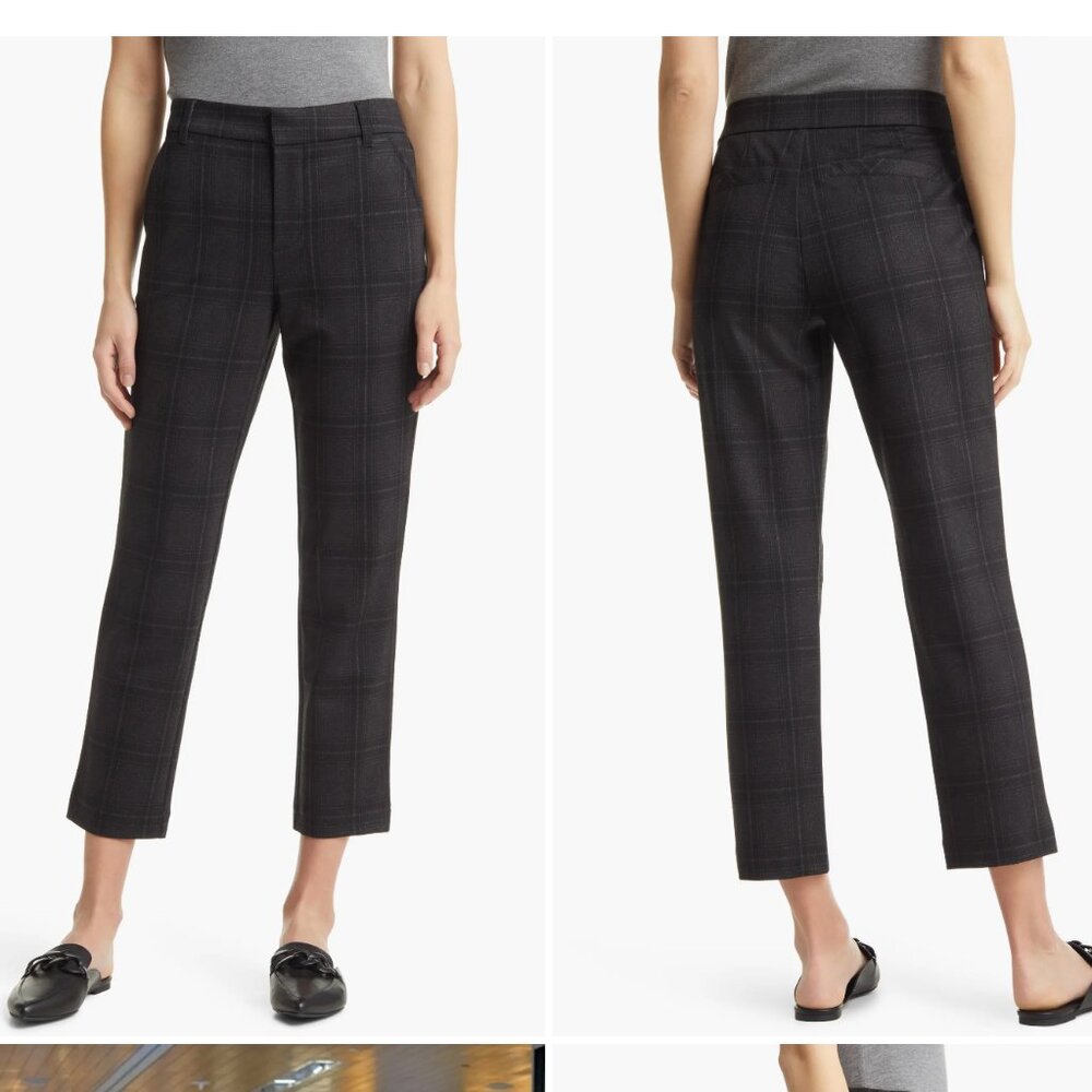 Wit & Wisdom 'Ab'Solution High Waist Crop Pants (Regular & Petite) 12, NAVY GREY